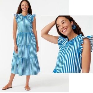 J. Crew Casual Midi Dress with Pockets